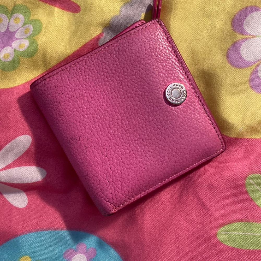 Cole Haan Pink Leather Wallet